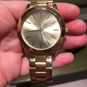 Gold watch- Michael Kors